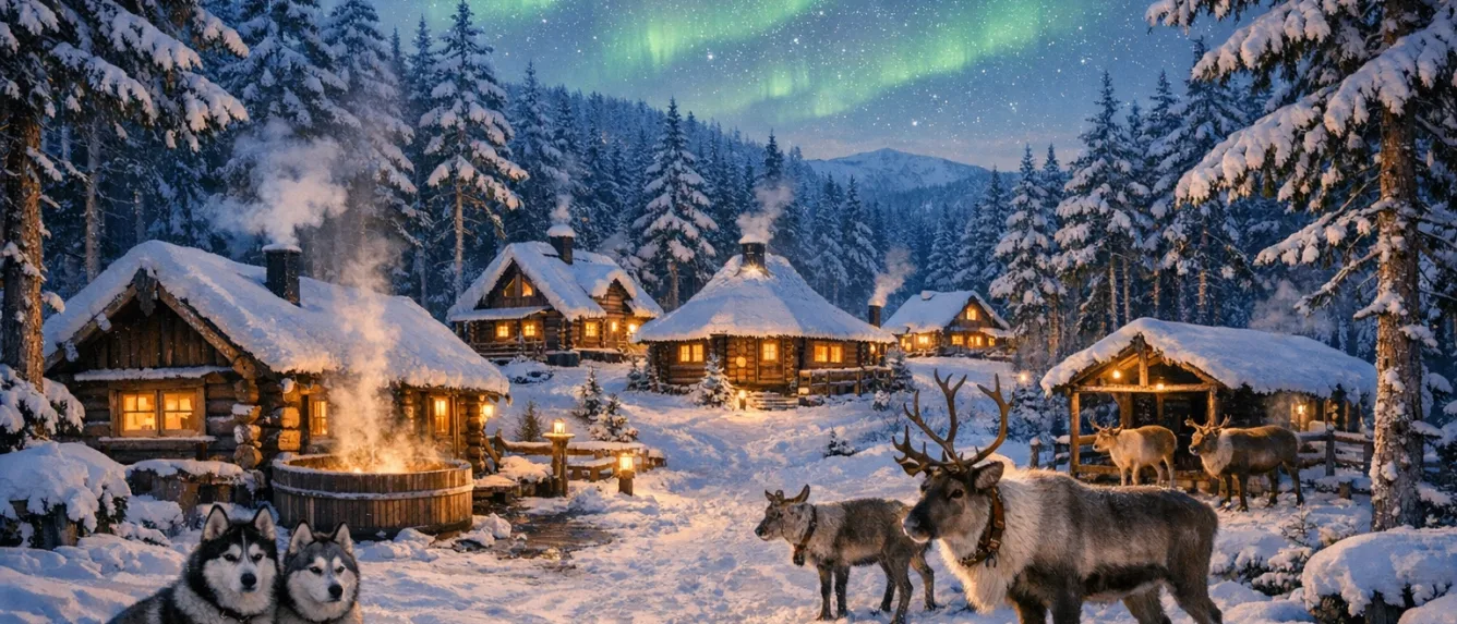 Деревня Kalevala в Карконошах