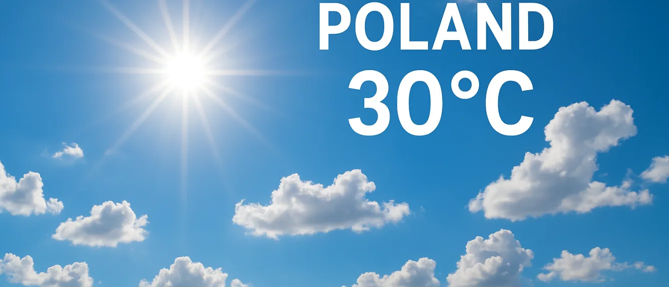 Температура в Польше повысится до +30°C