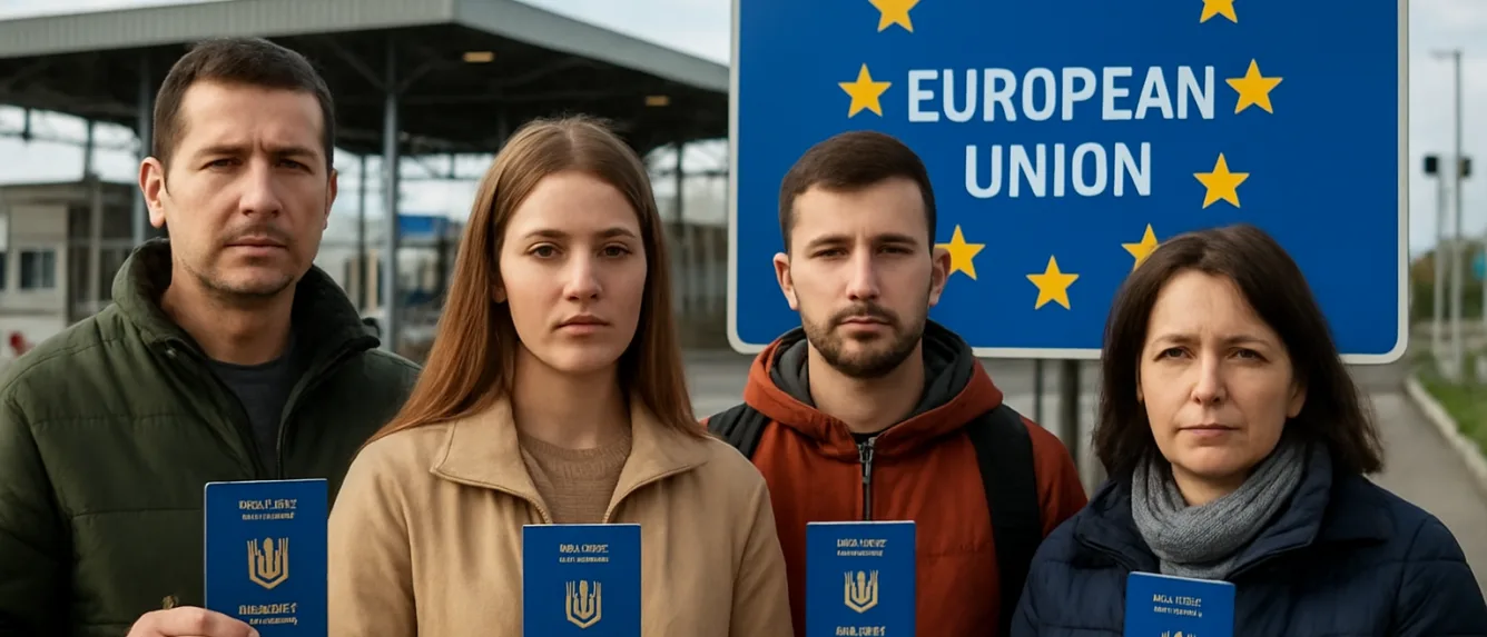 Штамп в паспорте для временной защиты