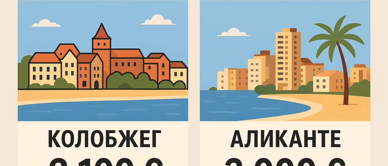 Цены на недвижимость в европейских курортах