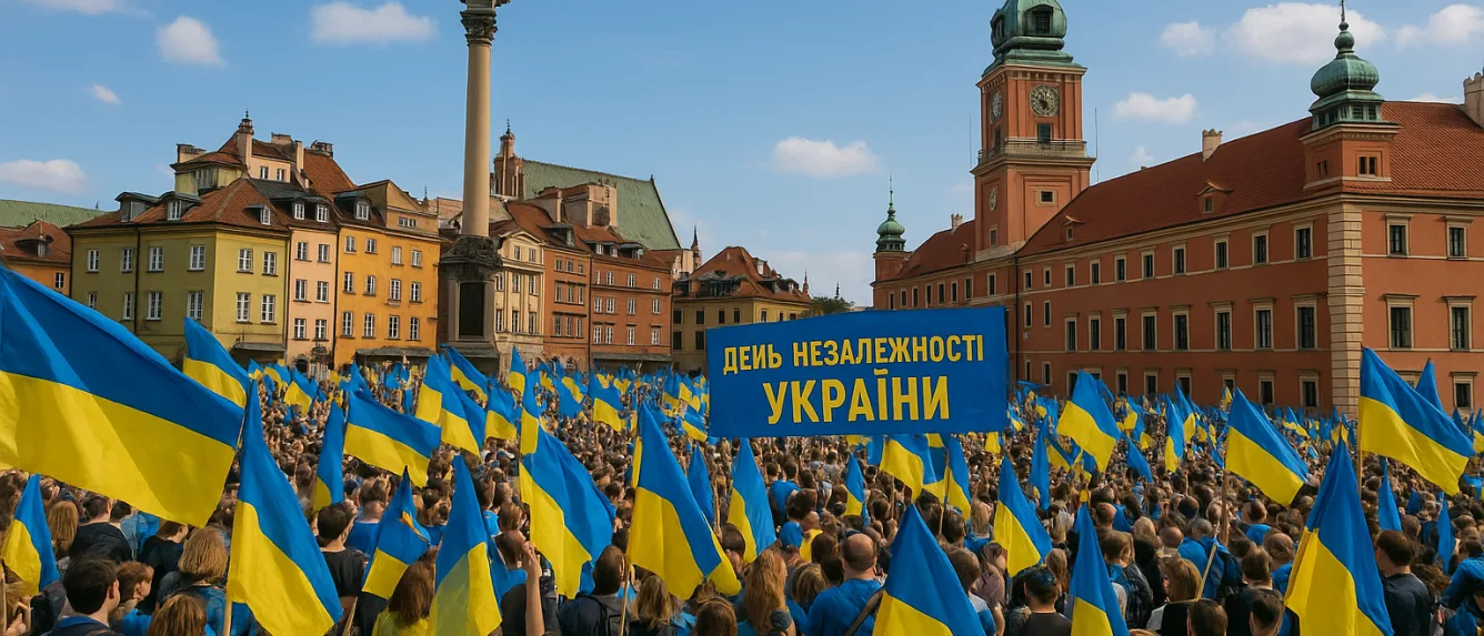 Празднование Дня независимости Украины в Варшаве