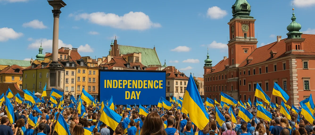 Празднование Дня независимости Украины в Польше