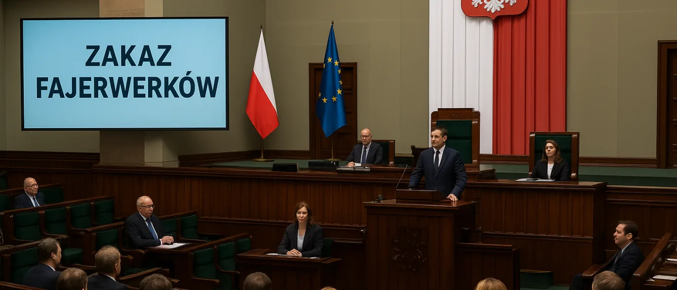 Решение парламенте о запрете пиротехники в Польше